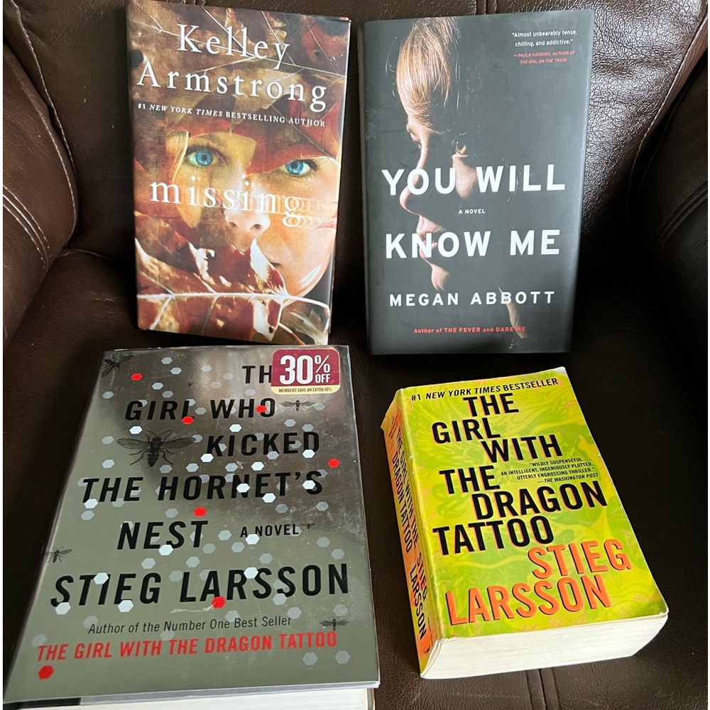 2 steig larsson books plus 2 others